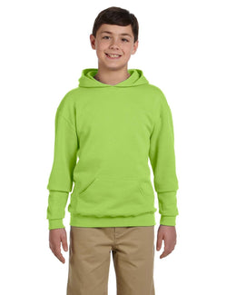 Jerzees Youth 50/50 Fleece Hooded Sweatshirt 996Y | Neon Green - Front