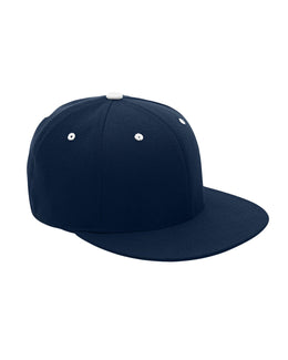 Team 365 Flexfit Adult Pro-Formance Contrast Eyelets Cap ATB101 | Sp Dk Navy/ Wht - Front