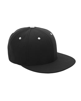 Team 365 Flexfit Adult Pro-Formance Contrast Eyelets Cap ATB101 | Black/ White - Front