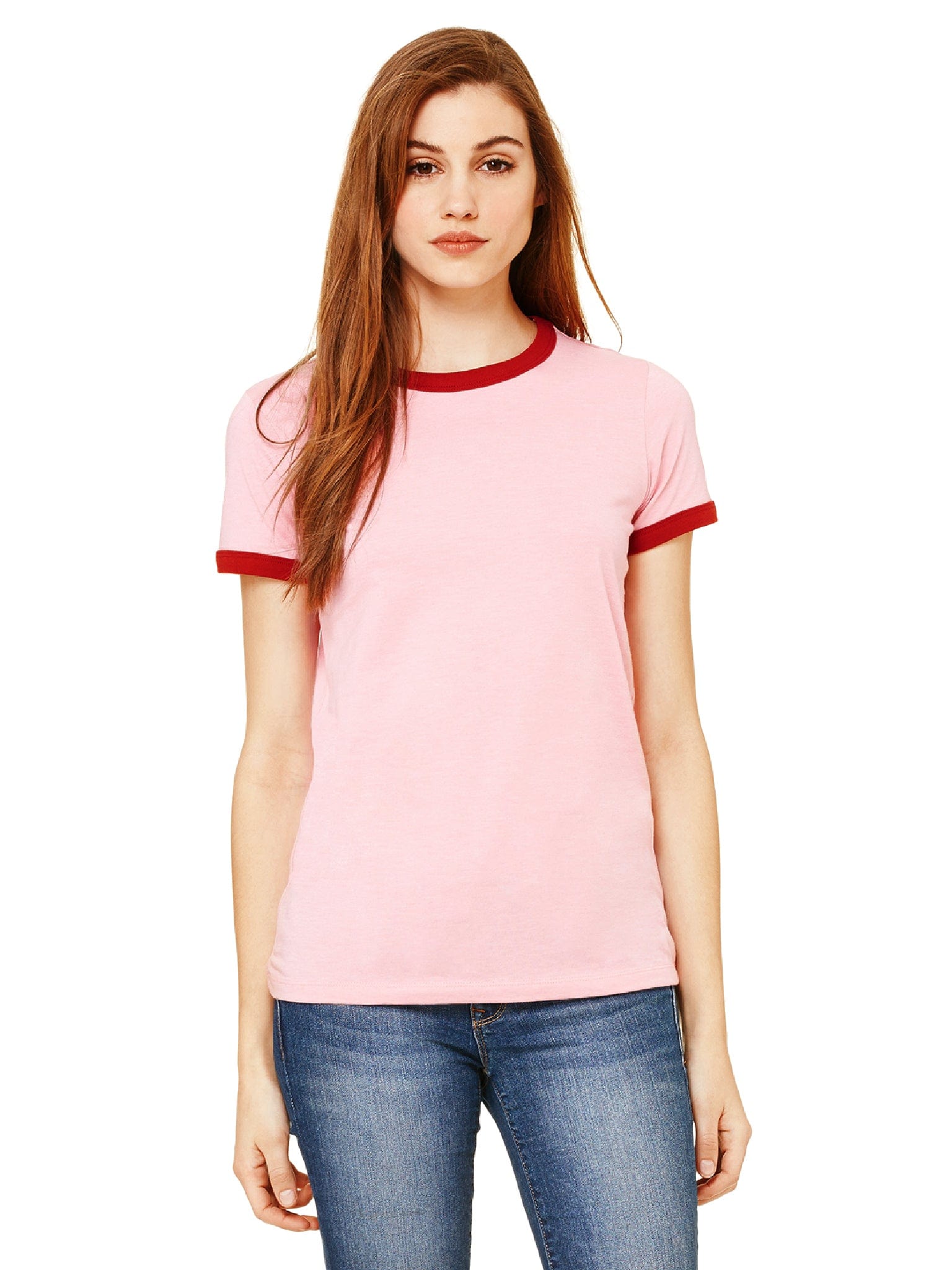 ★tansanmagnesium★ Ringer t-shirt woman 3 colors BLANKYG100_BLANKYG100MaroonMar