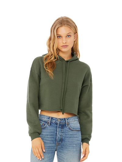 Bella+Canvas Ladies Cropped Fleece Hoodie
