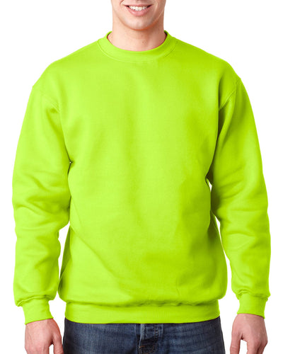 Bayside USA Made Crewneck Fleece BA1102 | Lime Green - Front