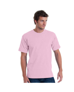 Bayside USA Made Short Sleeve T-Shirt BA5040 | Pink - Front