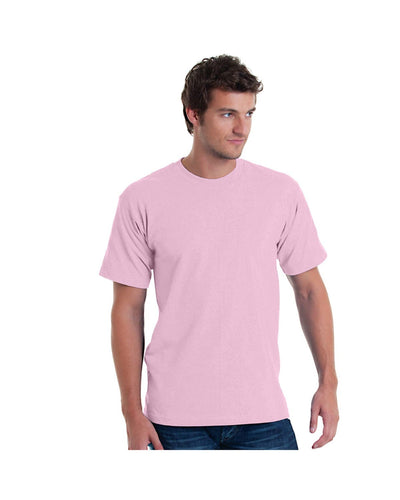 Bayside USA Made Short Sleeve T-Shirt BA5040 | Pink - Front