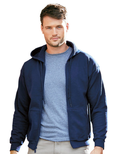 Bayside USA Made Hooded Full-Zip Fleece