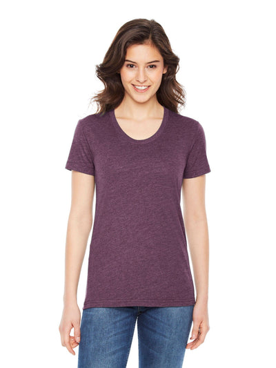 American Apparel Ladies Poly-Cotton Short Sleeve Crewneck