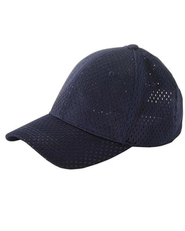 Big Accessories Structured Mesh Cap BX017 | Navy - Front