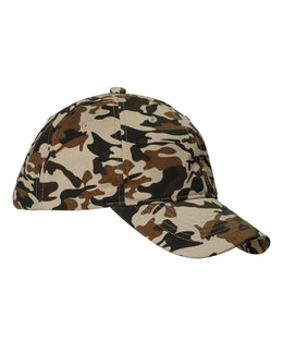 Big Accessories Unstructured Camo Hat BX018 | Desert Camo - Front