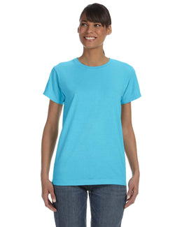 Comfort Colors Ladies Garment-Dyed T-Shirt C3333 | Lagoon Blue - Front