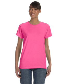 Comfort Colors Ladies Garment-Dyed T-Shirt C3333 | Neon Pink - Front