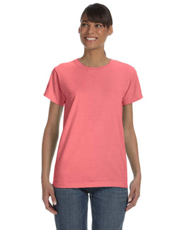 Comfort Colors Ladies Garment-Dyed T-Shirt C3333 | Neon Red Ornge - Front