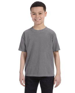 Comfort Colors Youth Garment-Dyed T-Shirt C9018 | Graphite - Front