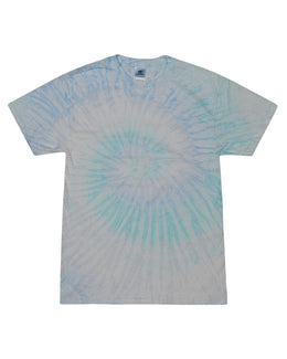 Tie-Dye Youth 100% Cotton Tie-Dyed T-Shirt CD100Y | Blue Ice - Front