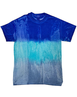 Tie-Dye Youth 100% Cotton Tie-Dyed T-Shirt CD100Y | Blue Sky - Front