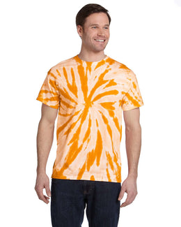Tie-Dye 100% Cotton Tie-Dyed T-Shirt CD110 | Twist Gold - Front