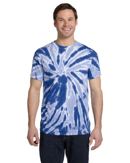 Tie-Dye 100% Cotton Tie-Dyed T-Shirt CD110 | Twist Royal - Front