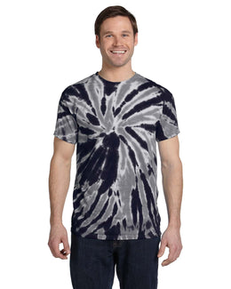 Tie-Dye 100% Cotton Tie-Dyed T-Shirt CD110 | Twist Navy - Front