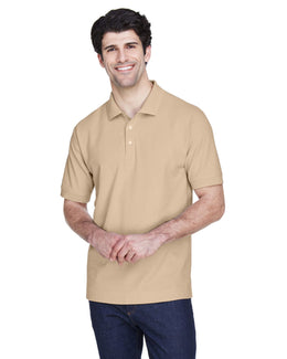 Devon & Jones Fine Pima Pique Polo Shirt D100 | Stone - Front