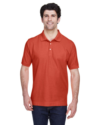 Devon & Jones Fine Pima Pique Polo Shirt D100 | Rust - Front