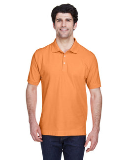 Devon & Jones Fine Pima Pique Polo Shirt D100 | Cantaloupe - Front