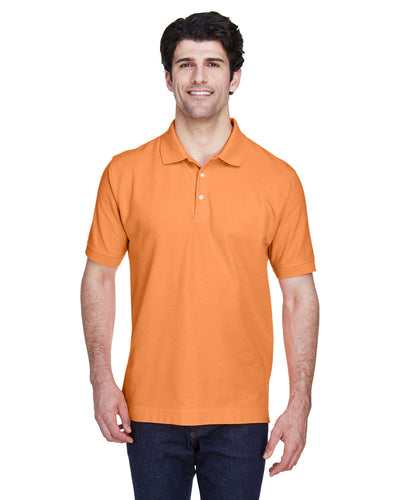 Devon & Jones Fine Pima Pique Polo Shirt D100 | Cantaloupe - Front