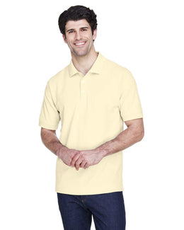 Devon & Jones Fine Pima Pique Polo Shirt D100 | Transparent Yell - Front