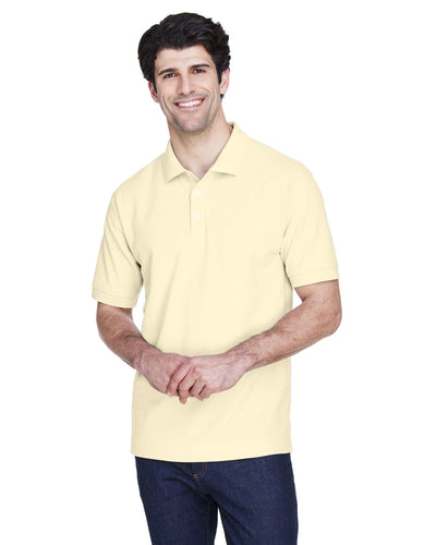 Devon & Jones Fine Pima Pique Polo Shirt D100 | Transparent Yell - Front