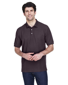 Devon & Jones Fine Pima Pique Polo Shirt D100 | Espresso - Front