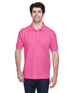 Devon & Jones Fine Pima Pique Polo Shirt D100 | Charity Pink - Front
