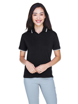Devon & Jones Ladies Tipped Perfect Pima Polo Shirt
