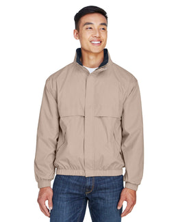 Devon & Jones Clubhouse Jacket D850 | Khaki/ Navy - Front