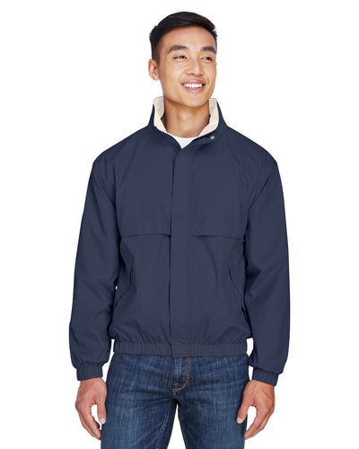 Devon & Jones Clubhouse Jacket D850 | Navy/ Khaki - Front