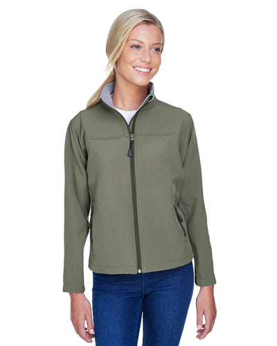 Devon & Jones Ladies Soft Shell Jacket D995W | Olive - Front