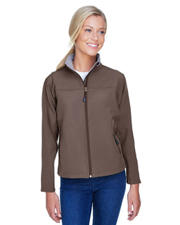 Devon & Jones Ladies Soft Shell Jacket D995W | Brown - Front