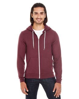 American Apparel Unisex Flex Fleece Zip Hoodie F497W | Truffle - Front