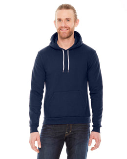 American Apparel Unisex Flex Fleece Drop Shoulder Pullover Hoodie F498W | Navy - Front