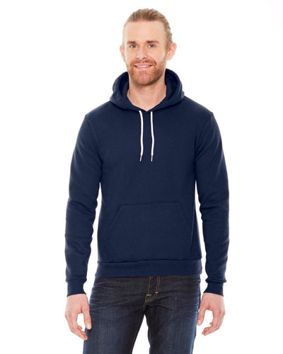 American Apparel Unisex Flex Fleece Drop Shoulder Pullover Hoodie F498W | Navy - Front