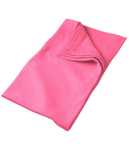 Gildan DryBlend Fleece Blanket G129 | Safety Pink - Front