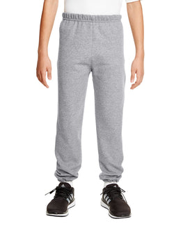 Gildan Youth 50/50 Sweatpants G182B | Graphite Heather - Front