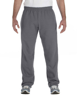 Gildan Heavy Blend 50/50 Open-Bottom Sweatpants G184 | Charcoal - Front