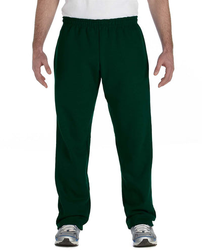 Gildan Heavy Blend 50/50 Open-Bottom Sweatpants G184 | Forest Green - Front