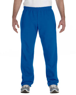 Gildan Heavy Blend 50/50 Open-Bottom Sweatpants G184 | Royal - Front