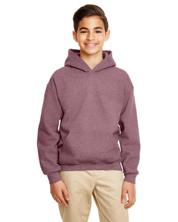 Gildan Youth Lightweight 50/50 Hoodie G185B | Ht Sp Dkr Maroon - Front