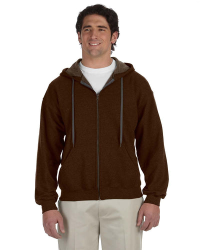 Gildan Heavy Blend Vintage Full-Zip Hooded Sweatshirt G187 | Russet - Front