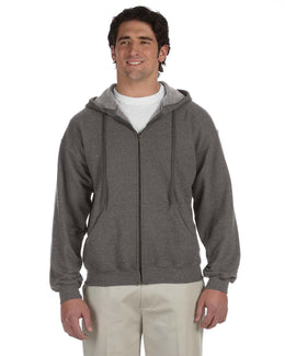 Gildan Heavy Blend Vintage Full-Zip Hooded Sweatshirt G187 | Tweed - Front
