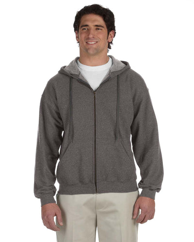 Gildan Heavy Blend Vintage Full-Zip Hooded Sweatshirt G187 | Tweed - Front