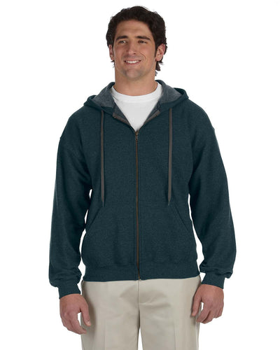 Gildan Heavy Blend Vintage Full-Zip Hooded Sweatshirt G187 | Midnight - Front