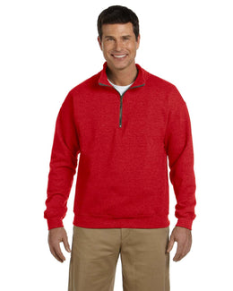 Gildan Heavy Blend Vintage Classic Quarter-Zip Sweatshirt G188 | Red - Front
