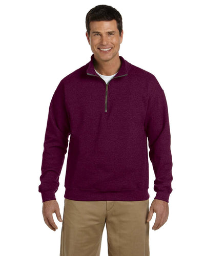 Gildan Heavy Blend Vintage Classic Quarter-Zip Sweatshirt G188 | Maroon - Front