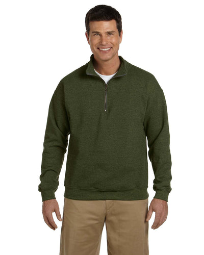 Gildan Heavy Blend Vintage Classic Quarter-Zip Sweatshirt G188 | Moss - Front